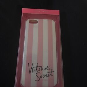 Victoria's Secret Striped Pink and White iPhone 5 Case
